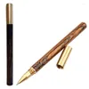 Vintage Wood Body Ballpoint Pen Ball Pens Brass Roller Metal Stationery School Supplies Learning Tools