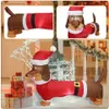 Decorações de Natal 1pc Modelo Inflável de Natal Dachshund Decoração Salsicha Cachorro Plugue2394