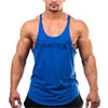 Heren Tank Tops Muscleguys Merk Mannen tank tops Bodybuilding Katoen ONeck Y Terug Top Mouwloze Shirts Spier mannen gym Kleding 230713