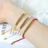 Filo di nylon più colore Filo di nylon Distanziatore in metallo Bracciale intrecciato Donna Uomo Bracciale coppia fatto a mano Braccialetti Catena Pulsera Gioielli regalo