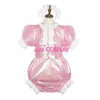 ピンクPVC Romper TPU Sissy Boy CD TV TV Tailor-Made265J