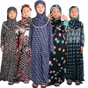 Vêtements ethniques Enfants Filles Musulman Robe De Prière Hijab Abaya Ramadan Culte Ensembles Modestie Islamique Tenues Arabe Enfants Jilbab Kafta182F