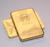5 unids/set regalo alemán Die Bismarck Battleship chapado en oro lingotes Bar monedas 1OZ Alemania Deutsche Marine Gold Bar Souvenir Coin.cx