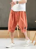 Men's Pants Plus Size Summer Harem Pants Men Short Joggers Chinese Style Calf-Length Casual Baggy Pants Male Capris Trousers 8XL 230714