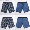 Mäns shorts Men Bermuda Shorts Classic Brand 4-Way Elastic Board Shorts Waterproof Swimming Gym Shorts Snabbtorkning av stranden Surfing Pants Z230714