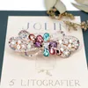 Hair Clips Rhinestone Flower Spring Clip Crystal Temperament Headdress Europe And The United States Ornaments Wholesale