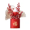 Decorative Flowers Chinese Style Flower Basket Floral Arrangements Celebrations Po Props