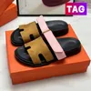 Sandalen vrouwelijke ontwerper chypre sandaalglaasjes mannen orans chypre slippers go mule suède noir kalfslin lederen glijbaan canvas luxe slipper heren casual strand sandaalschoenen