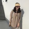 Wide Brim Hats 2023 Women'S Hat Adjustable Bare Head Beach Sunscreen Cap Adult Open Top Sun Visor Solid Color For Summer Outing