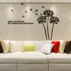 ملصقات جدار خلفية ملصق 3D Flying Taraxacum acrylic decorative ملصق لملصقات Office Office Livid