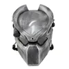 Party Masks Alien Vs Predator Lonely Wolf Mask With Lamp Outdoor Wargame Tactical Full Face Cs Halloween Cosplay Horror 230713