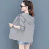 Women's Trench Coats Oversize 5XL 6XL Thin Coat Summer Sunscreen Clothes Korean Fashion Windbreaker Varsity Jacket Hiking Spring Jackets