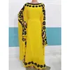 Ethnic Clothing Yellow Dubai Morocco Kaftans Farasha Abaya Dresses Are Very Fancy Long With European And American Fashion Trends