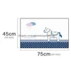 Bath Mats 45X75Cm Home Carpets Pvc Floor Rugs For Bedroom Living Room Kitchen Oil-Proof Pad Bathroom Entrance Waterproof Non-Slip Ma Dhgbx