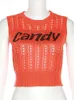 Damskie T-shirt hurtowe letnie stroje Y2K Streetwear Crochet Crop Tank