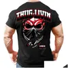 Men'S T-Shirts Summer New Mens Gyms T Shirt Crossfit Fitness Bodybuilding Fashion Male Short Cotton Clothing Brand Tee Tops Drop Del Dh7Eq