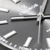 Inne zegarki Cronos Randka Luxury Mężczyźni Watch ze stali nierdzewnej 5 linków Bransoletka Nickel Nickel Pleted Bezel 100m wodoodporna szafir 230714