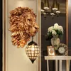 Wall Lamp Vintage Luxury Lion Animal Shade Modern Home Decor Kitchen Light Bedroom Indoor Lighting Sconce