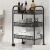 Lagerhalter Racks Küchenregal Haushalt 3/4/5 Schicht abnehmbare Räder Badezimmer Organizer Regal Multifunktions-Gemüsekorb Dhgye