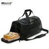 Duffel väskor män läder resväskor tränar stora duffel oberoende skor ficka casual tygväska bagage över natten vecka handväskor xa111zc 230714