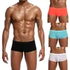 Mutande Intimo uomo Pantaloncini boxer in rete a vita bassa Custodia ultrasottile Slip sportivi da palestra solidi Cuecas trasparenti