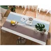 Table Cloth Home Decoration Cotton Linen Tassel Tablecloth Stripe Print Rectangar Modern Dining Er For Party Drop Delivery Garden Te Dhlep
