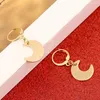 Dangle Earrings Gold Color Fashion Simple Moon For Women Grils Female Bridal Jewelry Accessory