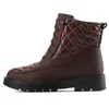 Vrouwen Laarzen 2022 Nieuwe Winter Laarzen Met Lage Hakken Enkellaarsjes Sneeuw Botas Mujer Warm Houden Winter Schoenen Vrouwen Platform bottines L230704