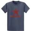 Męskie Tshirts Antifascista Star Red Left Komunist Thirt słynna letnia bawełna O szyja moda homme Knitted Letter 230713