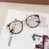 サングラスファッション透明ラウンドフレーム超軽量眼鏡メガネフラットミラーアイウェア光学スペクタクル