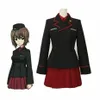 Anime Girls und Panzer Maho Nishizumi Cosplay Costume Uniform Dress Custom Made253H