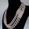 Hänge halsband designer smycken hip hop kinesiska hänge halsband sterling sier vvs diamant kubanska länk kedjor moissanite halsband wo 8cko