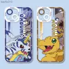 Coque de téléphone en silicone souple Digital Monster Digimon pour iPhone 14 13 12 11 Pro Max Mini XR XS X 8 7 6 6S Plus SE 2020 Claer Cover L230619