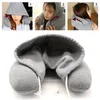 Lyxskum Nacke Travel Pillow With Hoodie Premium Velvet Washable Pancered Cover Vetenskapligt beprövad U -formad nackkudde