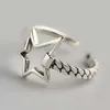 2020 HOT SALE Silver 925 Star Ring For Women Wedding 100 925 Sterling Silver Stackable Finger Ring Jewelry L230704