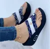 2023 Luxury Fashion Designer Sandaler Flat Slippers With Summer Outdoor Floor Slide Wedge Sandals Lady Letters Cowboy Classic Women Beach Shoes 36-43 AAA