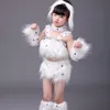 Süße weiße Hundetanzkostüme für Mädchen, Tiertanzkostüme, Kindergartenkleidung, Kinderkostüm, Tieraufführung268L
