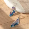 Dangle Earrings Colorful Butterfly Wing For Women Summer Fashion Trend Jewelry