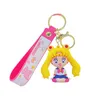 Fashion blogger designer jewelryCute cartoon Sailor Moon warrior key ring mobile phone Keychains Lanyards KeyRings wholesale YS70