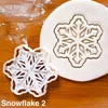 Moldes de cozimento 2023 cortadores de biscoito de floco de neve de natal plástico diy 3d desenho animado pressable biscoito molde molde de chocolate ferramentas de decoração de bolo