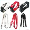 Dog Collars Leashes Designer Collar Set Escape Proof Harness Embroidered Letter Pattern Trendy Pet For Small M Drop Delivery Home Dh2Z0