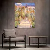 Konstnärer Garden Vetheuil Claude Monet målar impressionistisk konsthandmålad duk väggdekor hög kvalitet