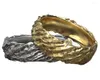 Cluster Rings 8g Wood Bark Nature Ornament Wedding Band Gold 925 Solid Sterling Silver