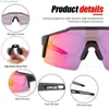 Lunettes de soleil Kapvoe Lunettes de soleil de vélo Lunettes de vélo polarisées VTT UV400 Montagne Lunettes pour hommes / femmes Lunettes de sports de plein air Z230726