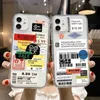Estetiska tydliga telefonfodral för iPhone 11 -fall iPhone 11 13 12 14 Pro Max X Xs XR 7 8 Plus SE 2022 2020 iPhone11 Soft TPU Covers L230619