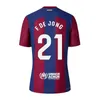 NOWOŚĆ 23 24 24 Koszulki piłkarskie Lewandowski Ferran Ansu Fati Raphinha Joao Felix 2023 2024 Pedri Gavi F. de Jong Barcelona Home Away 3rd Football Shirt Men Kids Kit Mundur