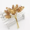 Fiori decorativi 6/10pcs/bundle Pianta Erba Artificiale Ghirlanda fai da te Materiale Natale Matrimonio Decorazione floreale essiccata