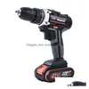 Electric Drill 2Speeds Cordless Screwdriver 21V 18V 12V Lithium Battery Mini Power Tool Drop Delivery Home Garden Tools Dh7Uy