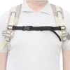 Bag Parts Accessories Adjustable Outdoor Chest Strap Sternum Harness Webbing Buckled Nylon With Whistle Backpack Accessories Anti Slip 230713