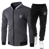 Männer Trainingsanzüge SIK SILK 2023 Anzug Herbst Winter Ist Bequem Warm Business Freizeit Kragen Reißverschluss Mantel Hosen Männer Sport Pullover